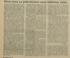 Halas, Jan - Silná slova na pokračování aneb Uděláme tečku. In Rozhlas 26-1982 (14. 6. 1982), s. 4 (polemika).
