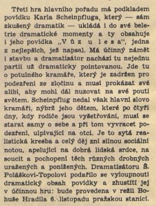 K dramatickému pořadu týdne. In Radiojournal 45-1940 (3. 11. 1940), s. 6 (článek) 03