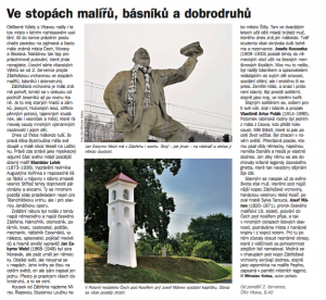 Kobza, Miroslav - Ve stopách malířů, básníků a dobrodruhů. In Týdeník Rozhlas 27-2018 (článek).
