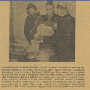 Od tří do šesti. In Náš rozhlas, 4. květen 1947, roč. 14, čís. 14, s. 5.