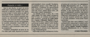 Pekárek Hynek - Zapněte si rádio! In Týdeník Květy 38-1992 (24. 9. 1992), s. 39 (anotace)