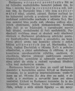 Rozhlas. Přenos z Burianova divadla. In Národní osvobození, 6. 2. 1932, s. 6 (recenze) 02