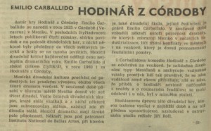 St - Hodinář z Córdoby. In Rozhlas 22-1975 (17. 5. 1975), s. 4 (článek)