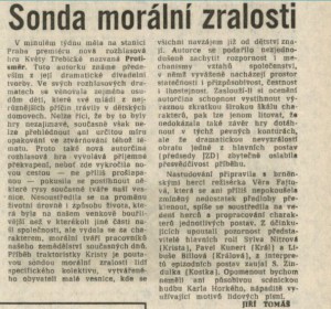 Tomáš, Jiří - Sonda morální zralosti. In Rudé právo, 17. 2. 1981, s. 5 (recenze).