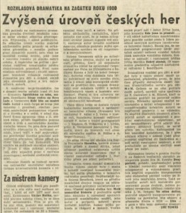 Tomáš, Jiří - Zvýšená úroveň českých her. Rozhlasová dramatika na začátku roku 1980. In Rudé právo, 25. 4. 1980 (recenze).