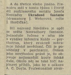 V rozhlase. In Tvorba 30-1982 (28. 7. 1982), s. 18 (recenze) 04