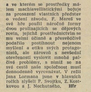V rozhlase. In Tvorba 43-1980 (22. 10. 1980), s. 23 (recenze)04