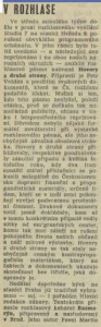 V rozhlase. In Tvorba 49-1981 (9. 12. 1981), s. 23 (recenze)01