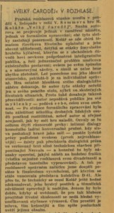 davi - Velký čaroděj v rozhlase. In Venkov 1940-11-07, s 7 (recenze) 01
