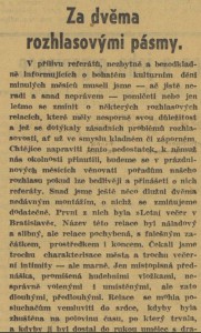 davi - Za dvěma rozhlasovými pásmy. In Venkov, 13. 7. 1938 (01)