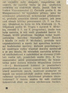 -fk- Rozhlas - Uprostřed prázdnin. In Tvorba 1971-29 (21. 7. 1971), s. 13 (recenze) 02