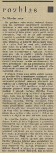 fk - Rozhlas. Po Novém roce. In Tvorba 1971-03 (20. 1. 1971), s. 12 01