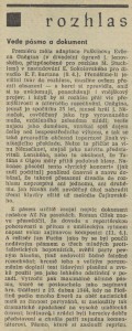 fk - Rozhlas. Vede pásmo a dokument. In Tvorba 17-1971 (28. 4. 1971) (recenze)
