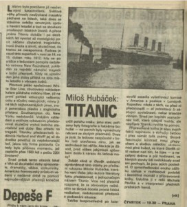 nk - Titanic. In Rozhlas 12-1989 (8. 3. 1989), s. 4