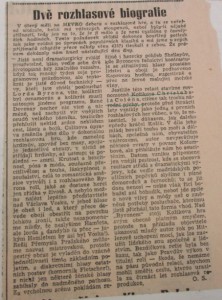 -os- Dvě rozhlasové biografie. Titul nezjištěn, 1948 (recenze).