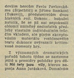 tom - V rozhlase. In Tvorba 47-1981 (25. 11. 1981), s. 23 (recenze)03
