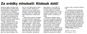 Švihálek, Milan - Za svědky minulosti. Klobouk dolů! In Týdeník Rozhlas 27-2018 (článek).